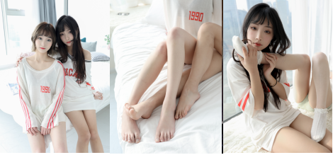 MZSOCK爱美足原版画质 Ella&amp;梦琪 双人白色小短袜 【76P/792M】百度网盘下载2625 作者:我是本性 帖子ID:342 MZSOCK,美足