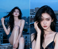 [唯美] [自行打包] ai生成天台美女 [图片+5.57MB]百度网盘下载